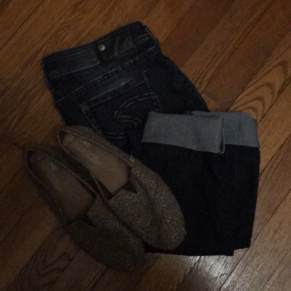 Gold speckled Herringbone Toms